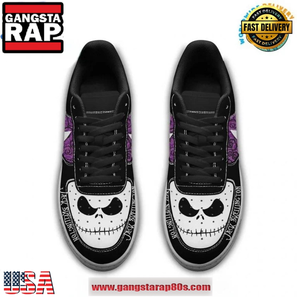 Jack Skellington TNBC 2024 Air Force 1 Running Sneakers Shoes