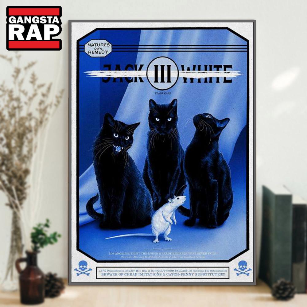 Jack White At Hollywood Palladium In Hollywood, CA On May 12 2025 Tour Poster Canvas Art