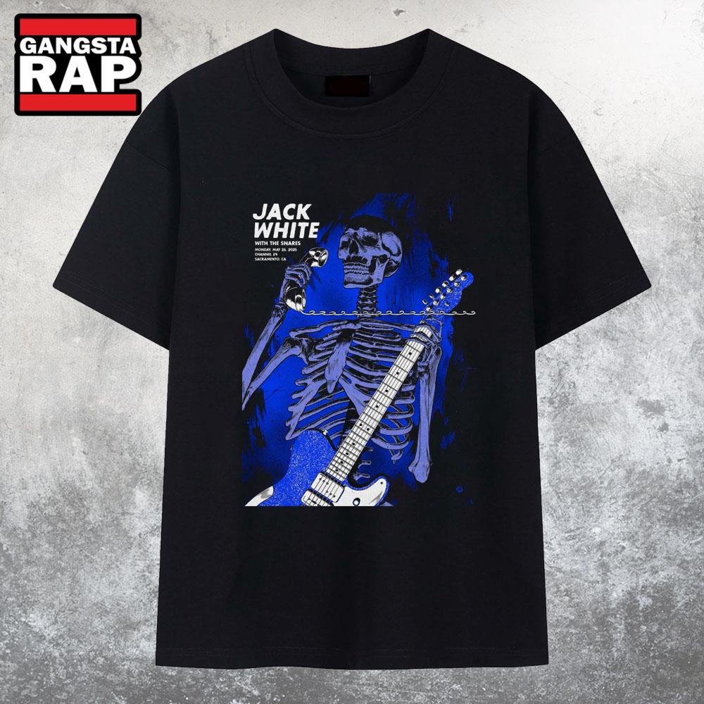 Jack White Channel 24 Sacramento, CA May 26 2025 Concert T Shirt