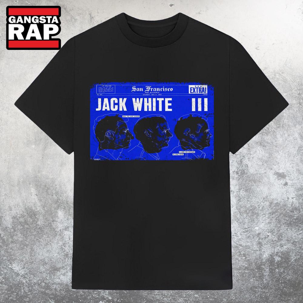 Jack White Masonic Auditorium San Francisco, CA May 17 2025 Tour T Shirt
