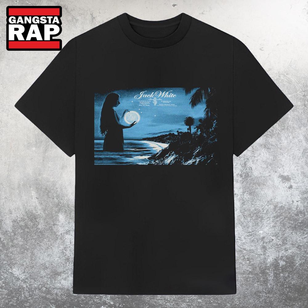 Jack White Santa Barbara Bowl In Santa Barbara, CA May 15 2025 Concert T Shirt