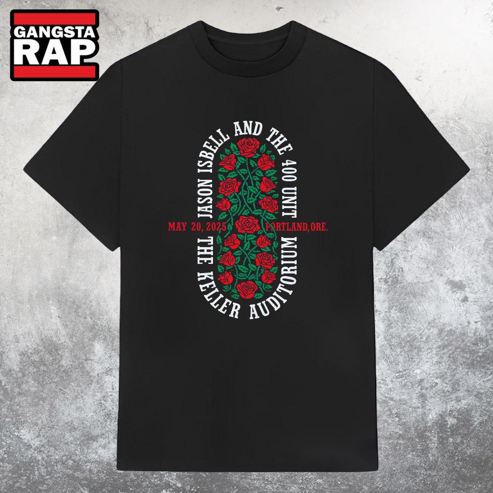 Jason Isbell And The 400 Unit Keller Auditorium Portland, OR May 20 2025 Show T Shirt