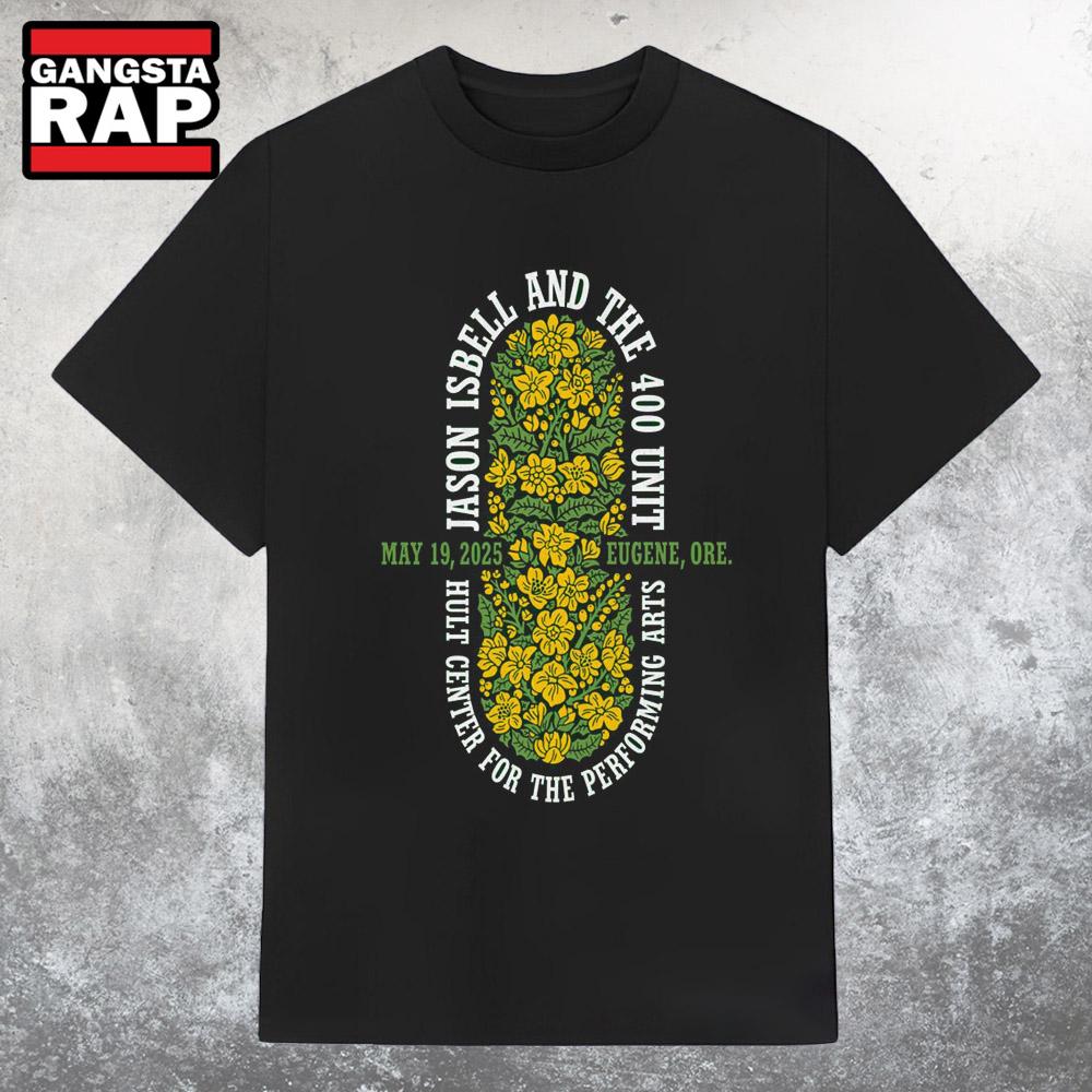 Jason Isbell And The 400 Unit Silva Concert Hall Eugene, OR May 19 2025 Tour T Shirt