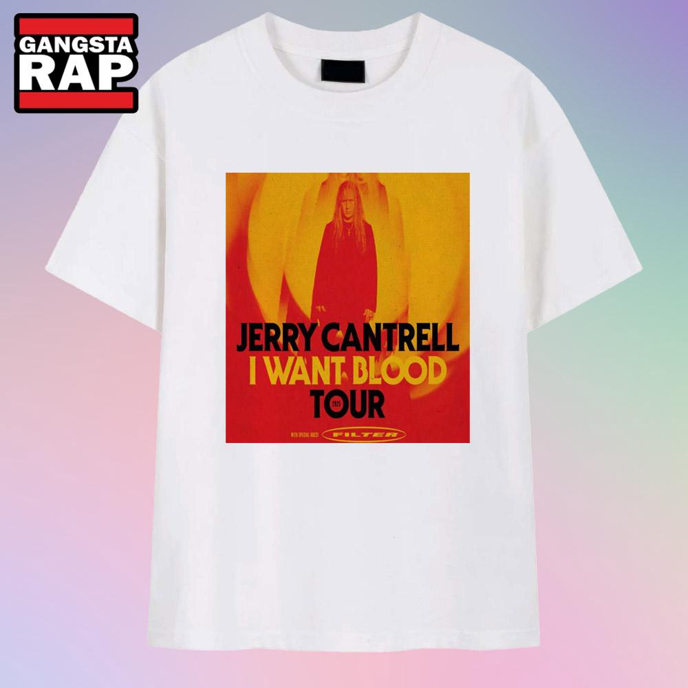 Jerry Cantrell I Want Blood Tour 2025 T Shirt