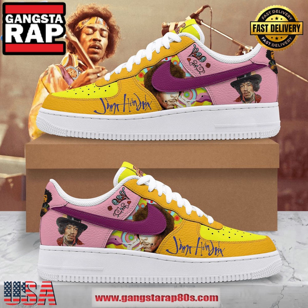 Jimi Hendrix Limited Edition Air Force 1 Running Sneakers Shoes
