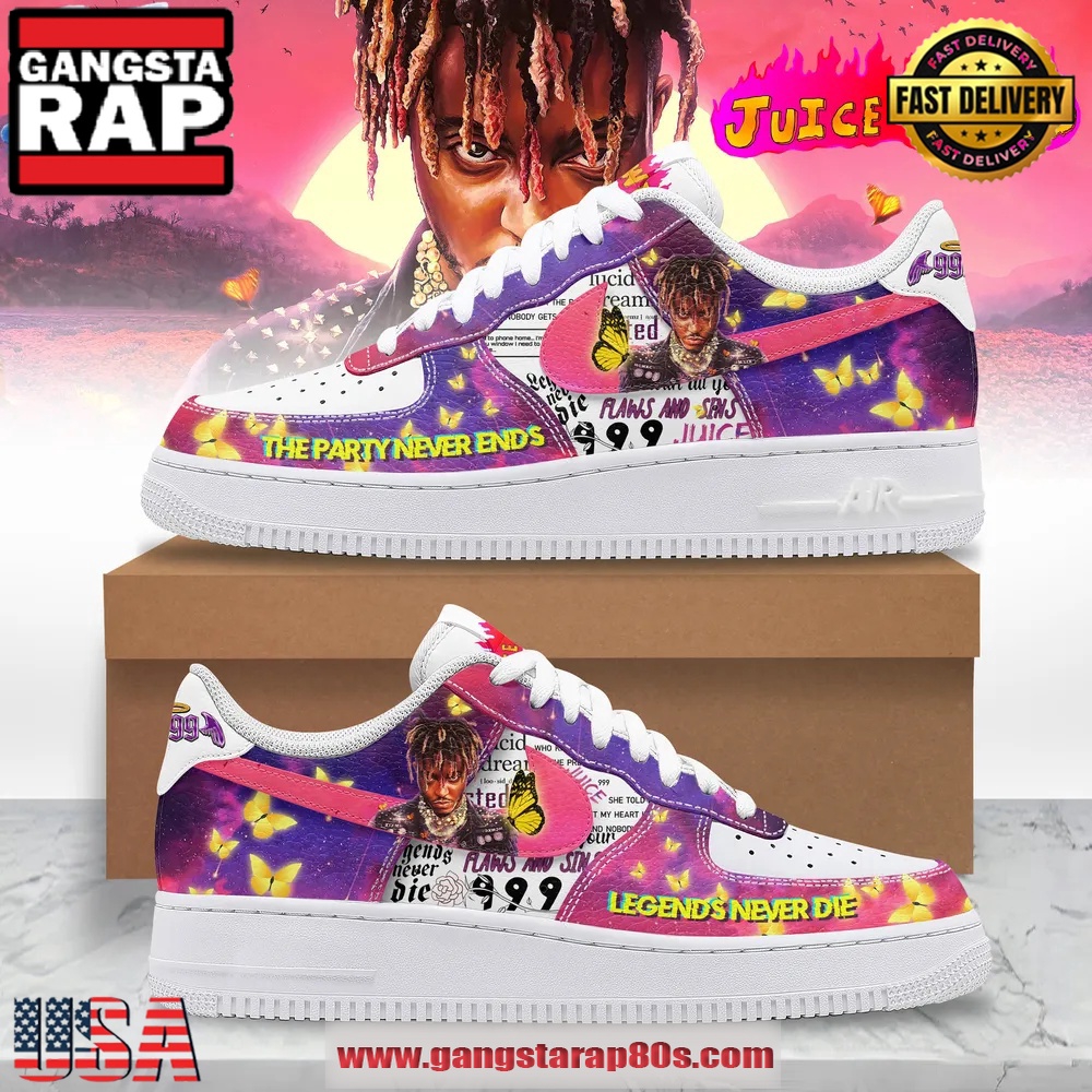 Juice WRLD The Party Never Ends Air Force 1 Running Sneakers Shoes