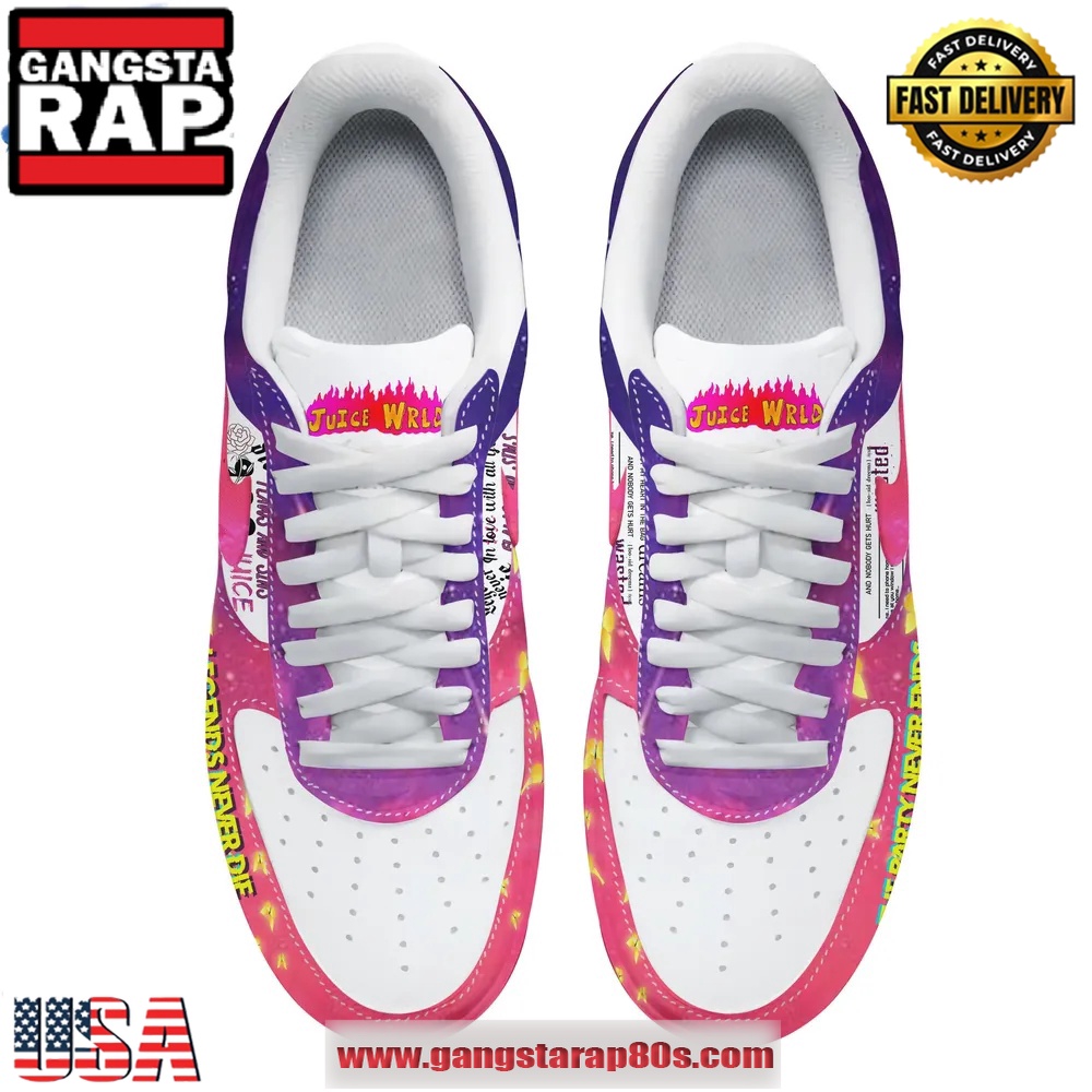 Juice WRLD The Party Never Ends Air Force 1 Running Sneakers Shoes