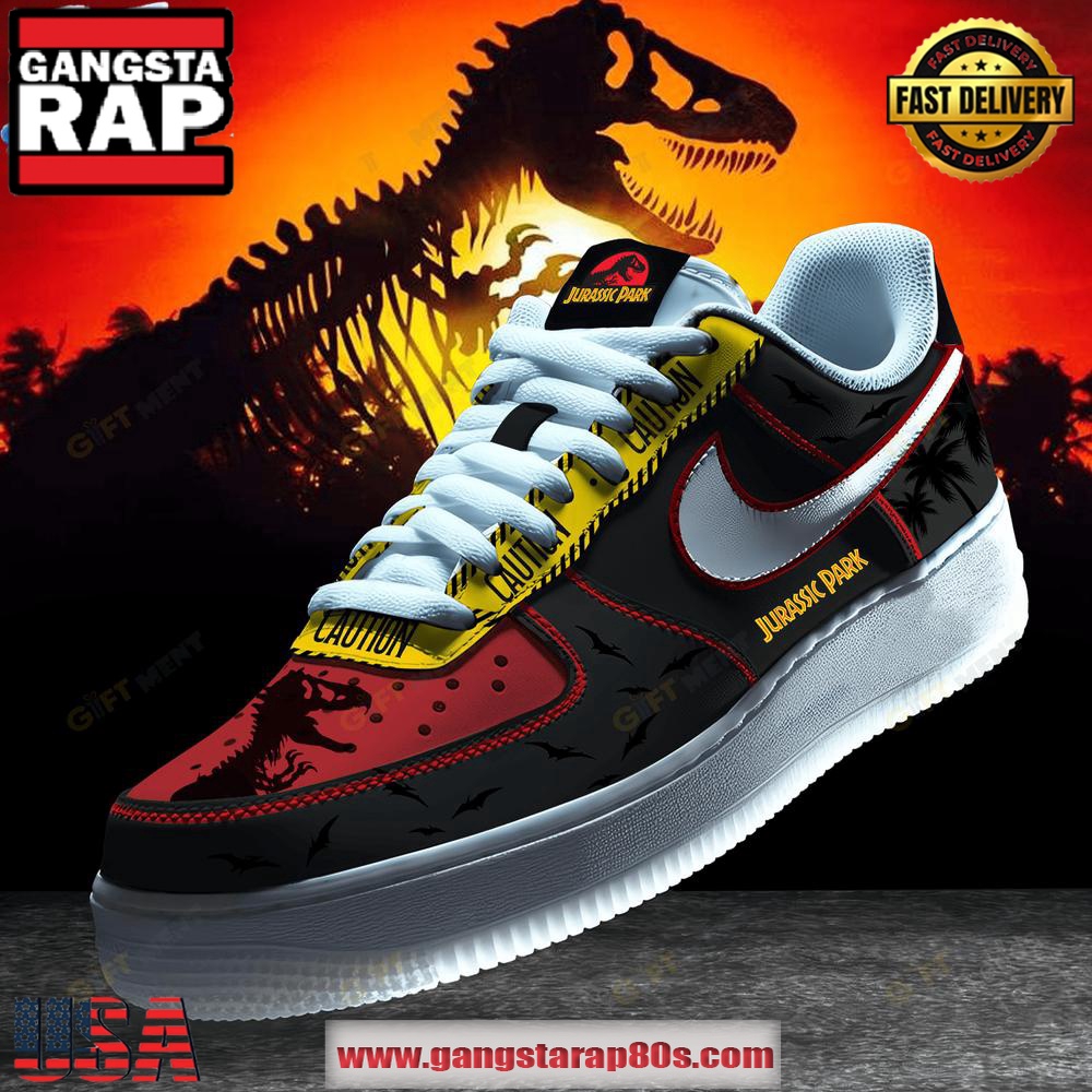 Jurassic Park Limited Edition Air Force 1 Running Sneakers Shoes