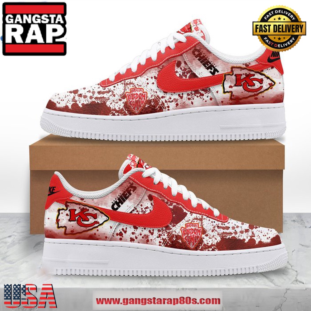 Kansas City Chiefs Kingdom Coming 2024 Limited Air Force 1 Running Sneakers Shoes