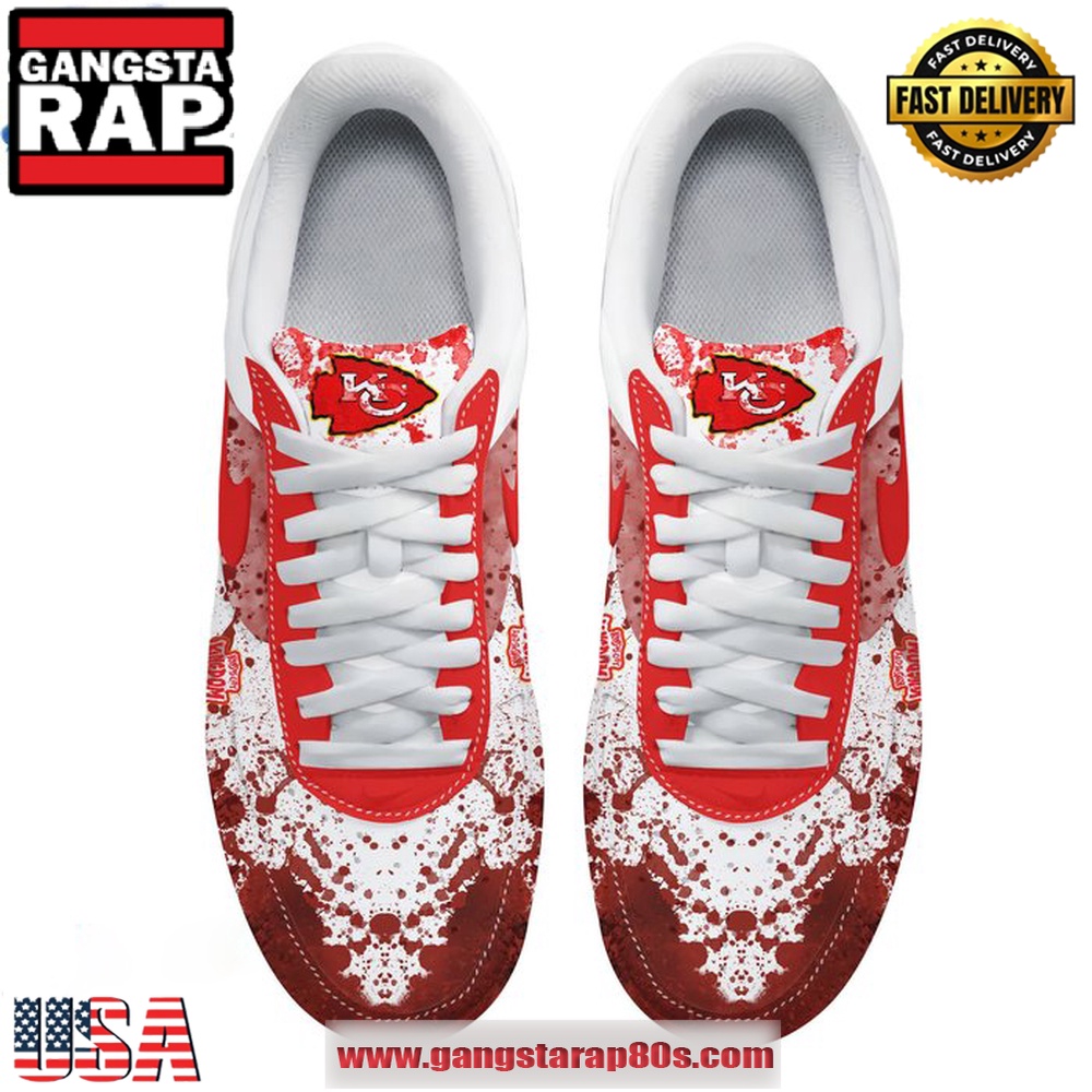 Kansas City Chiefs Kingdom Coming 2024 Limited Air Force 1 Running Sneakers Shoes