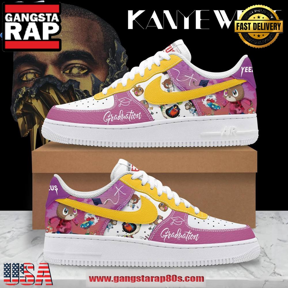 Kanye West Graduation Limited Edition Air Force 1 Sneakers Shoes