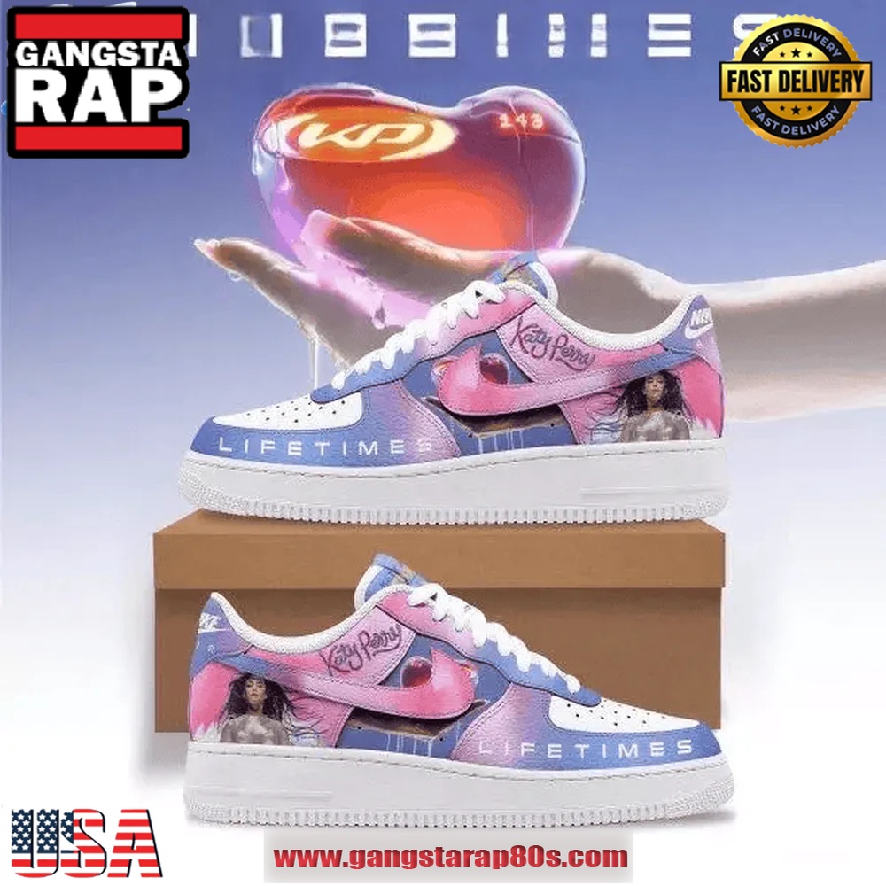 Katy Perry The Lifetimes Tour 2025 Air Force 1 Running Sneakers Shoes