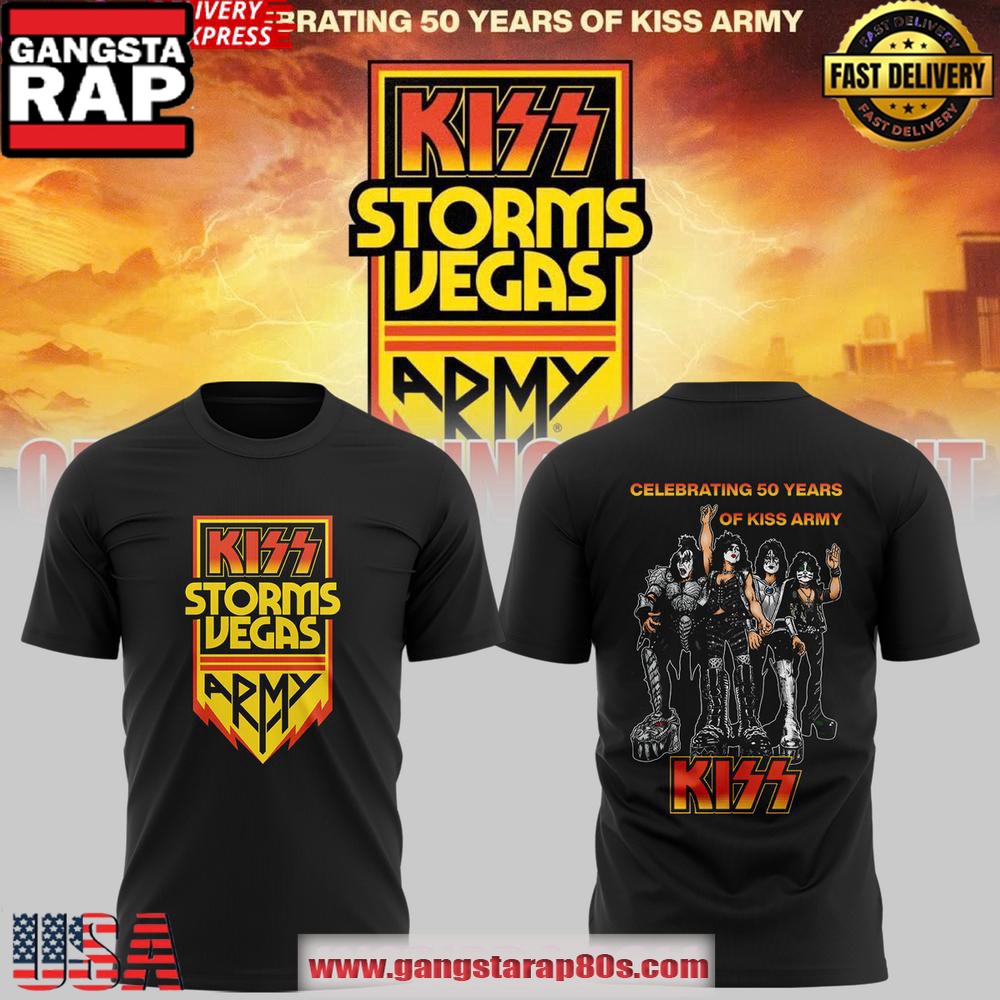 KISS Storms Vegas 50th Anniversary Special Edition Unisex T-Shirt