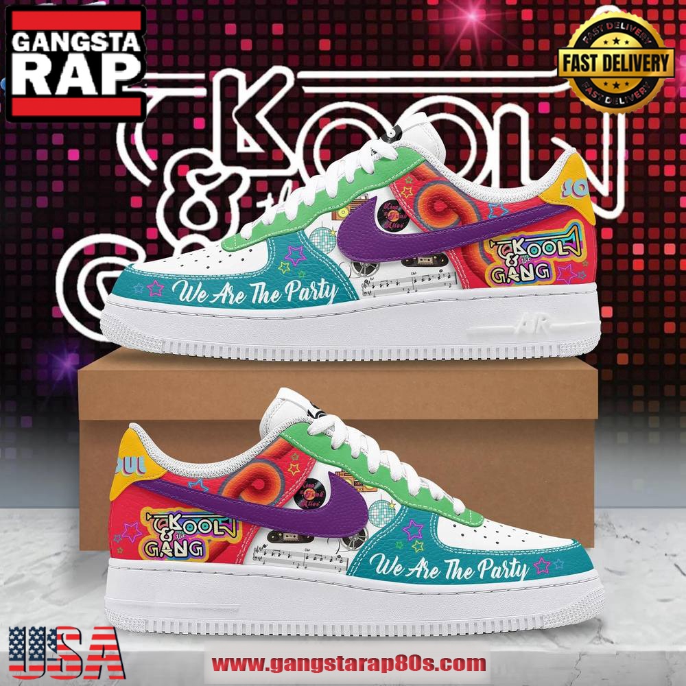 Kool & The Gang We Are The Party Limited Edition Air Force 1 Running Sneakers Shoes