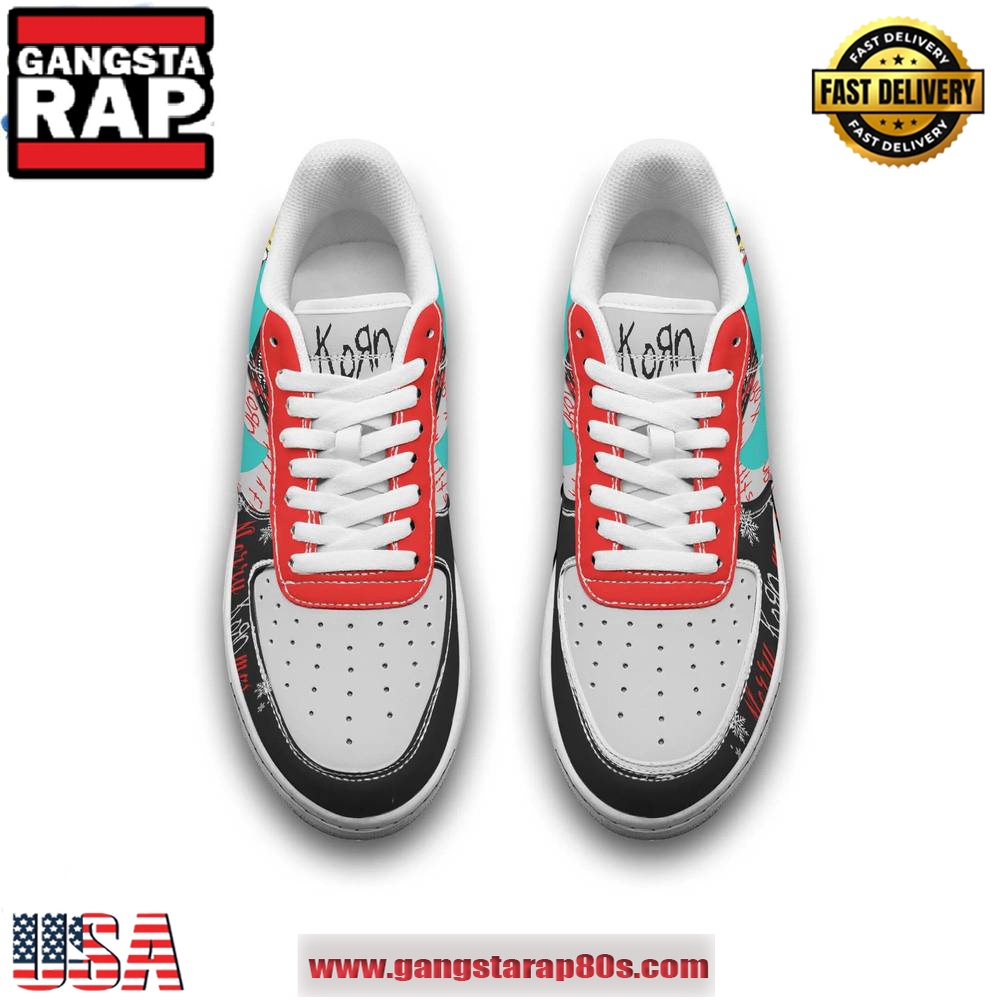 Korn Merry Christmas 2024 Limited Edition Air Force 1 Running Sneakers Shoes Korn Merry Christmas 2024 Limited Edition Air Force 1 Running Sneakers Shoes
