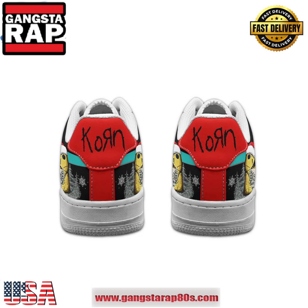 Korn Merry Christmas 2024 Limited Edition Air Force 1 Running Sneakers Shoes Korn Merry Christmas 2024 Limited Edition Air Force 1 Running Sneakers Shoes