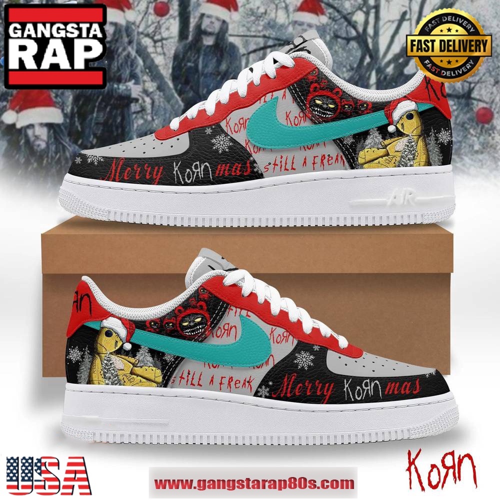 Korn Merry Christmas 2024 Limited Edition Air Force 1 Running Sneakers Shoes Korn Merry Christmas 2024 Limited Edition Air Force 1 Running Sneakers Shoes