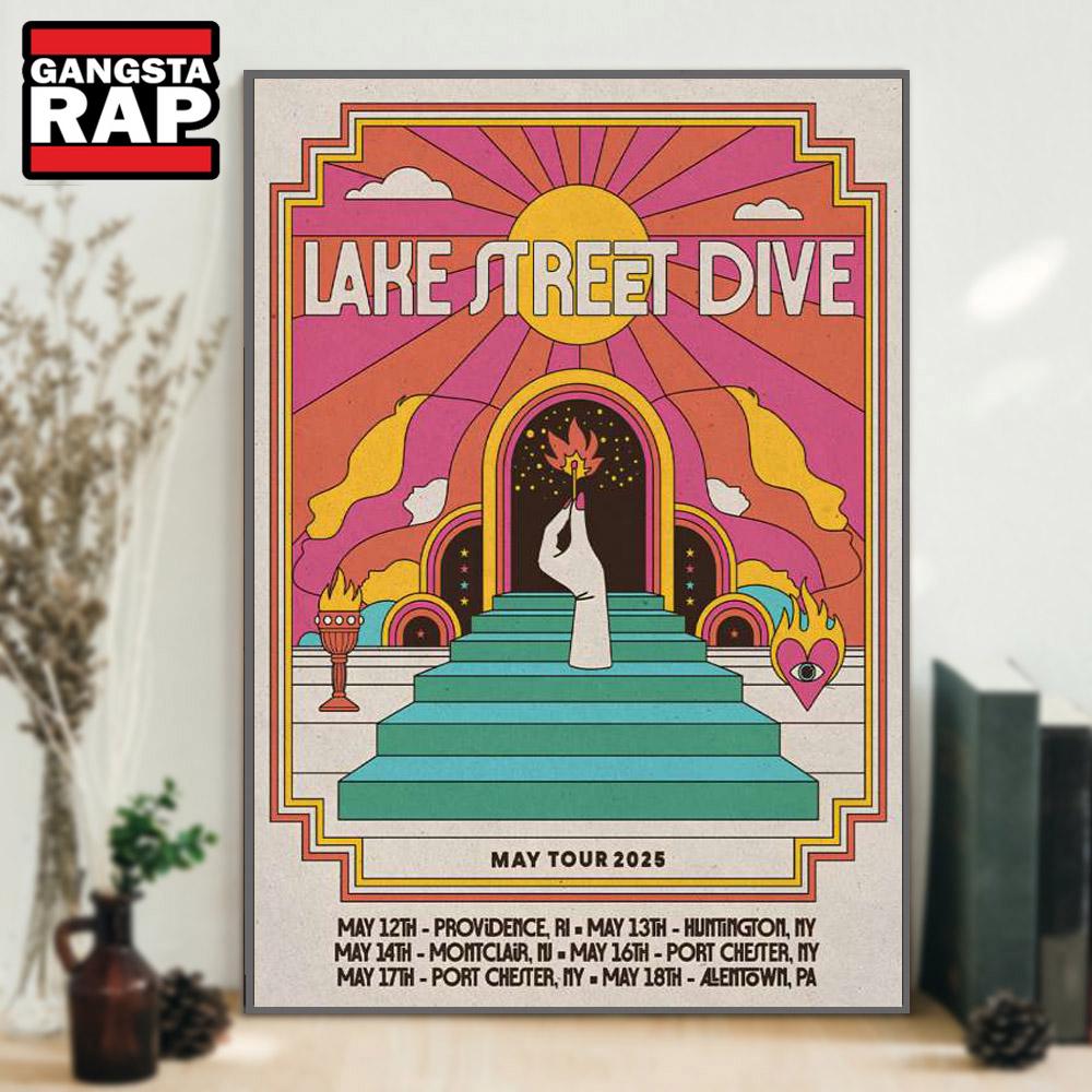 Lake Street Dive May Tour 2025 Poster Canvas Art