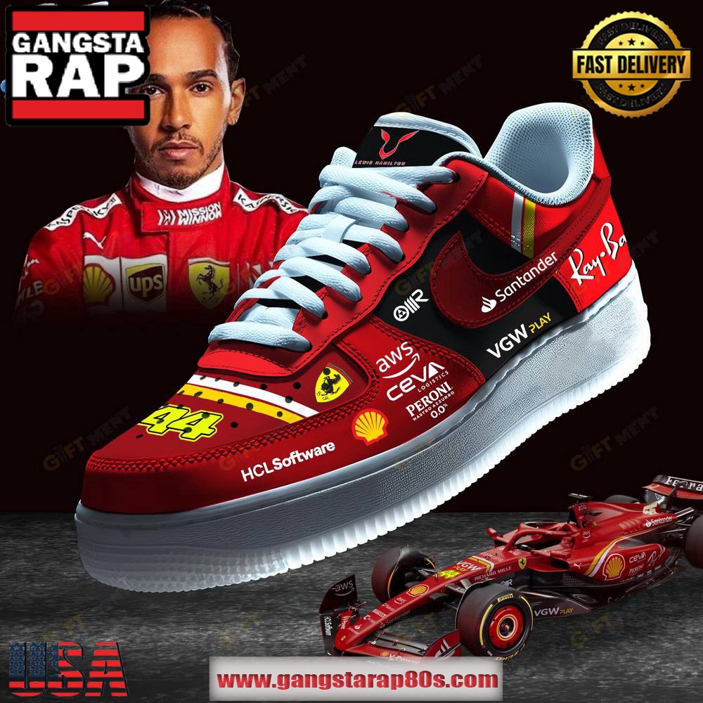 Lewis Hamilton x Ferrari Limited Edition Air Force 1 Running Sneakers Shoes