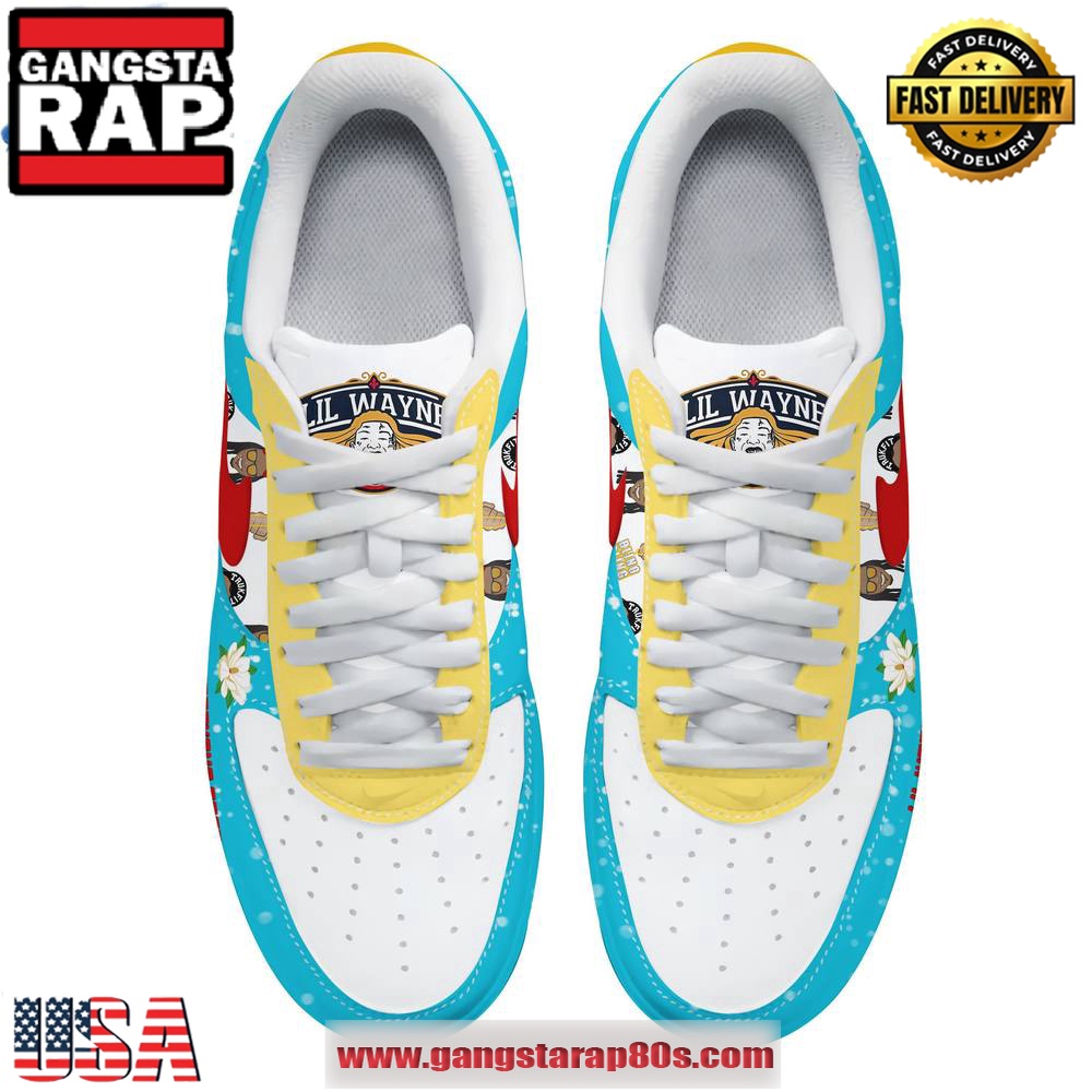 Lil Wayne Weezyana Fest 504 Limited Edition Air Force 1 Running Sneakers Shoes Lil Wayne Weezyana Fest 504 Limited Edition Air Force 1 Running Sneakers Shoes