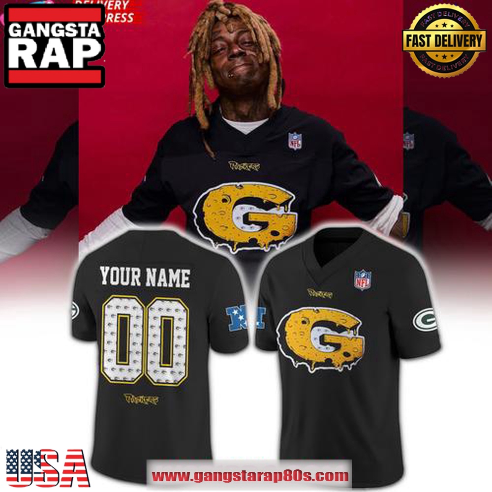 Lil Wayne x Mitchell & Ness x Green Bay Packers Official NFL Custom Football Jersey