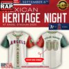 Los Angeles Angels 2025 Mexican Heritage Night Custom Baseball Jersey