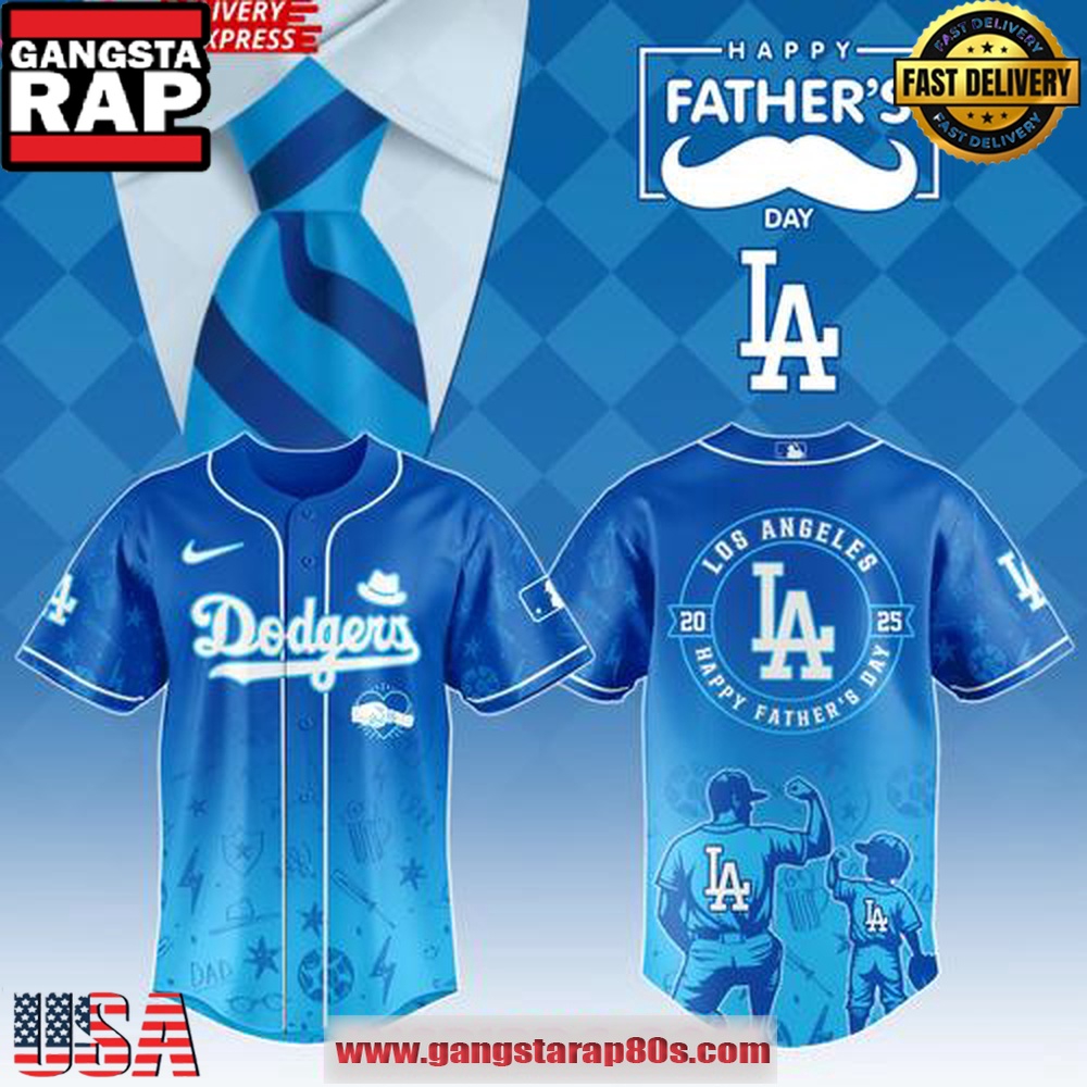 Los Angeles Dodgers Happy Fathers Day 2025 Limited Edition Baseball Jersey Shirt Los Angeles Dodgers Happy Fathers Day 2025 Limited Edition Baseball Jersey Shirt