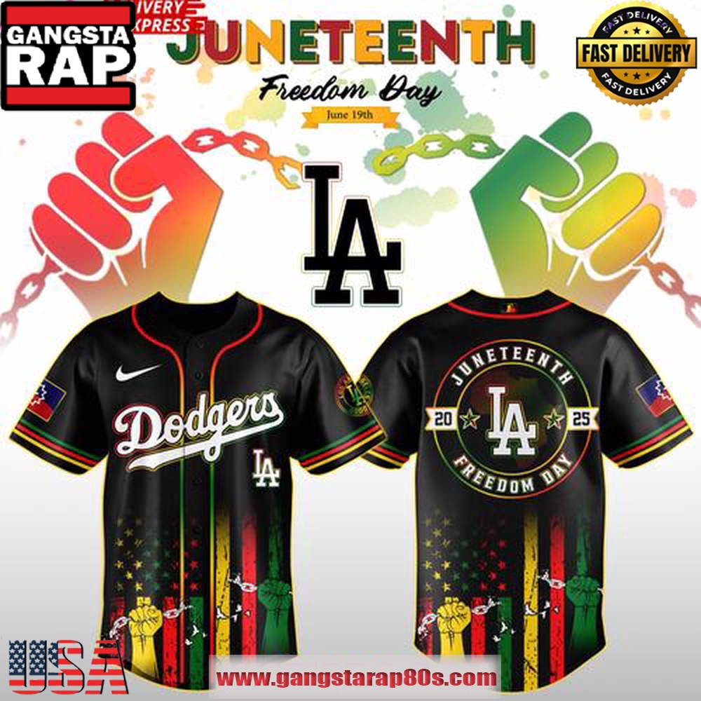 Los Angeles Dodgers Juneteenth Day 2025 Special Edition Baseball Jersey Shirt Los Angeles Dodgers Juneteenth Day 2025 Special Edition Baseball Jersey Shirt