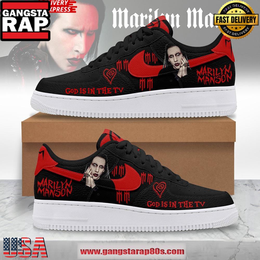 Marilyn Manson God Is in the TV Special Air Force 1 Sneakers Shoes