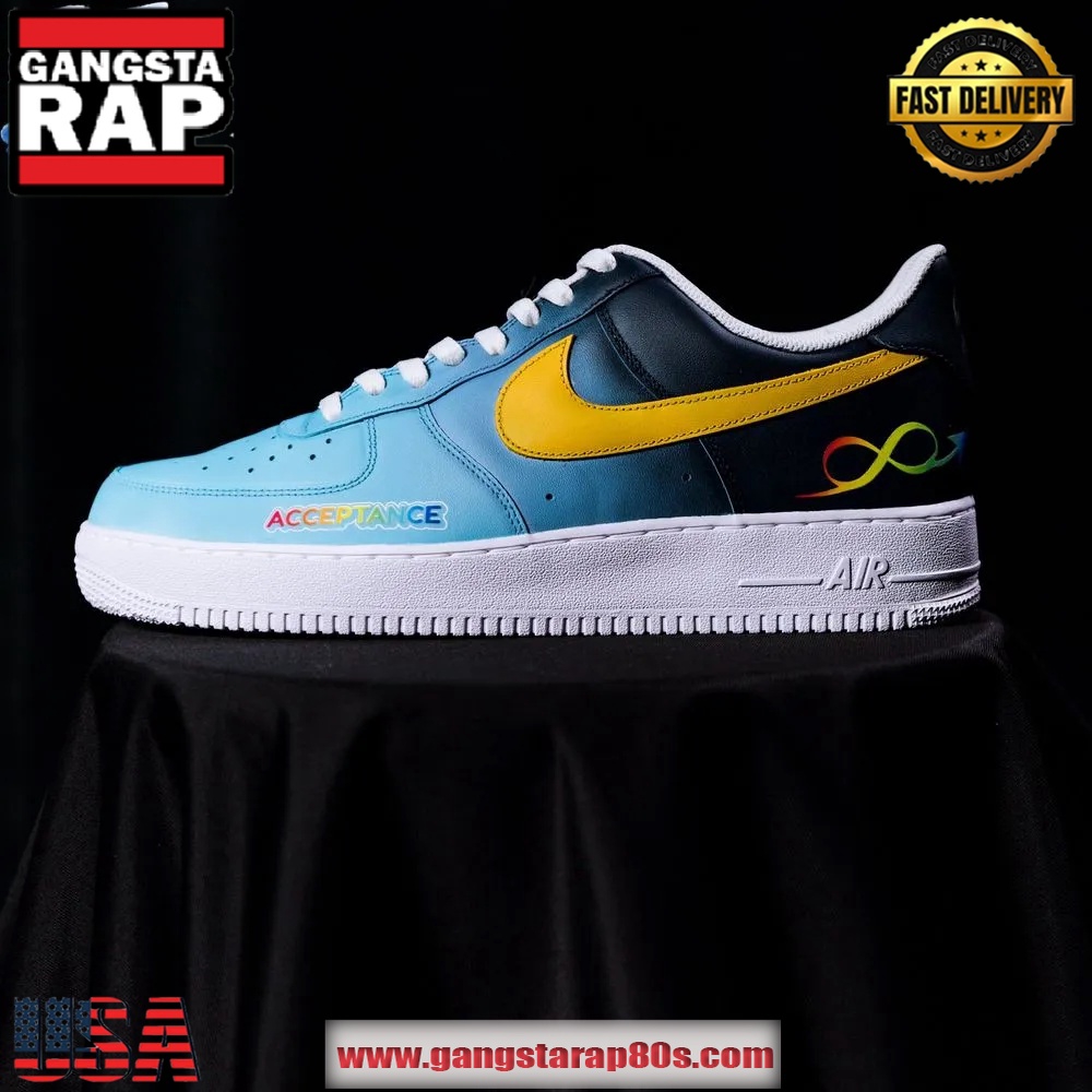 Memphis Grizzlies x To The Max Autism Acceptance 2025 Limited Edition Air Force 1 Running Sneakers Shoes