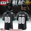 Men’s Philadelphia Eagles Nike All Black Custom Football Jersey