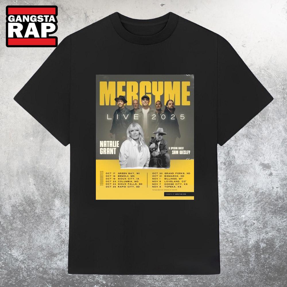 Mercy Me Natalie Grant Fall Usa Tour 2025 T Shirt