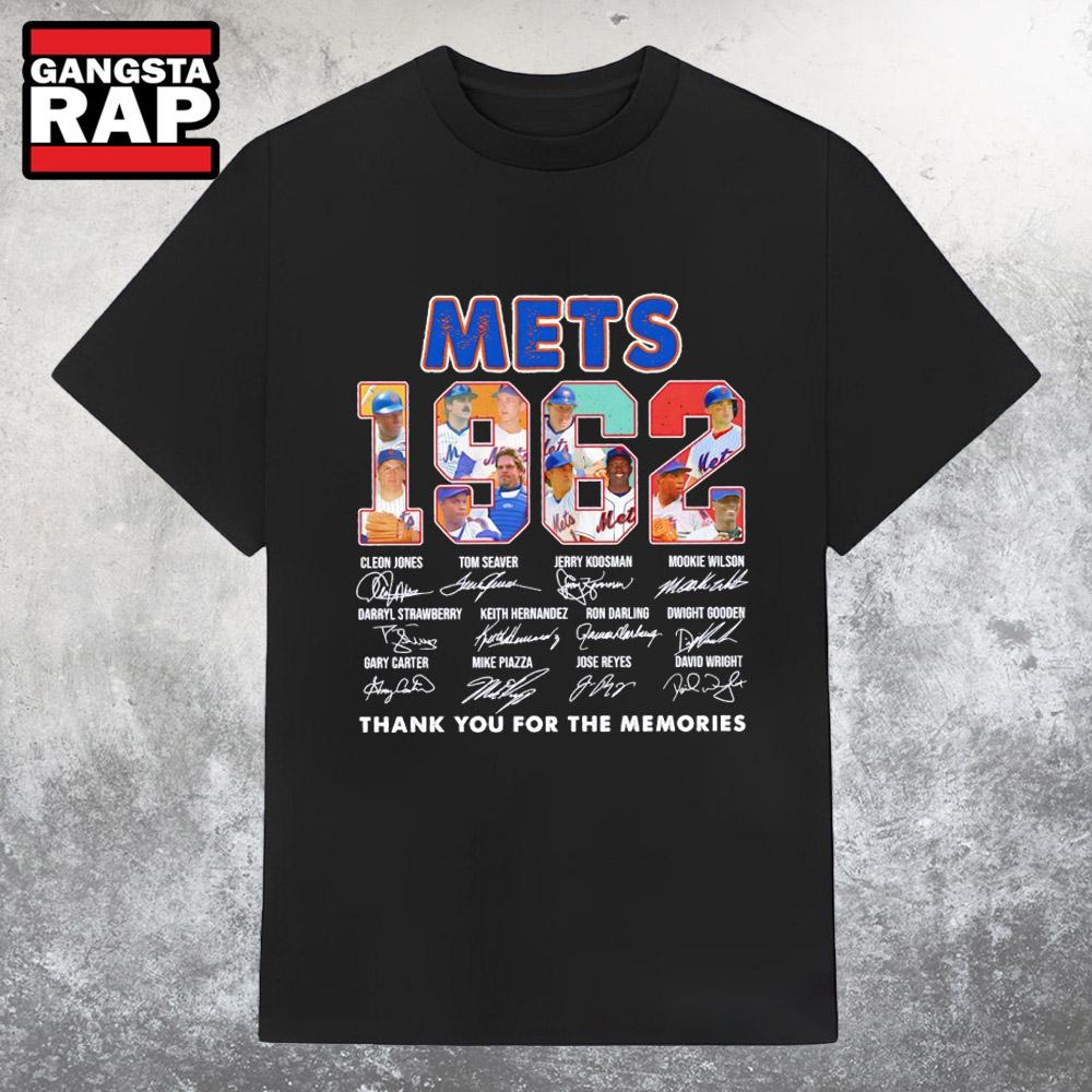 Mets 1962 Thank You for the Memories Signature T Shirt Mets 1962 Thank You for the Memories Signature T Shirt