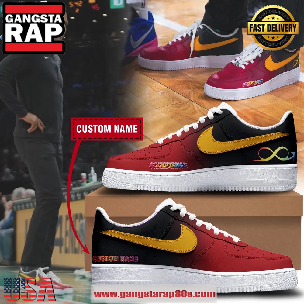 Miami Heat x To The Max Foundation Air Force 1 Running Sneakers Shoes