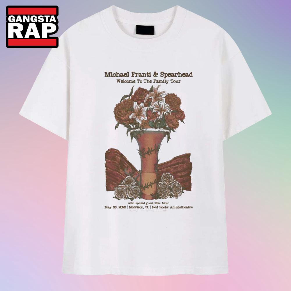 Michael Franti & Spearhead Welcome To The Family Tour Morrison, CO May 30, 2025 Red Rocks Niko Moon T Shirt