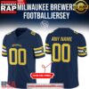 Milwaukee Brewers New Uniform 2025 Football Jersey
