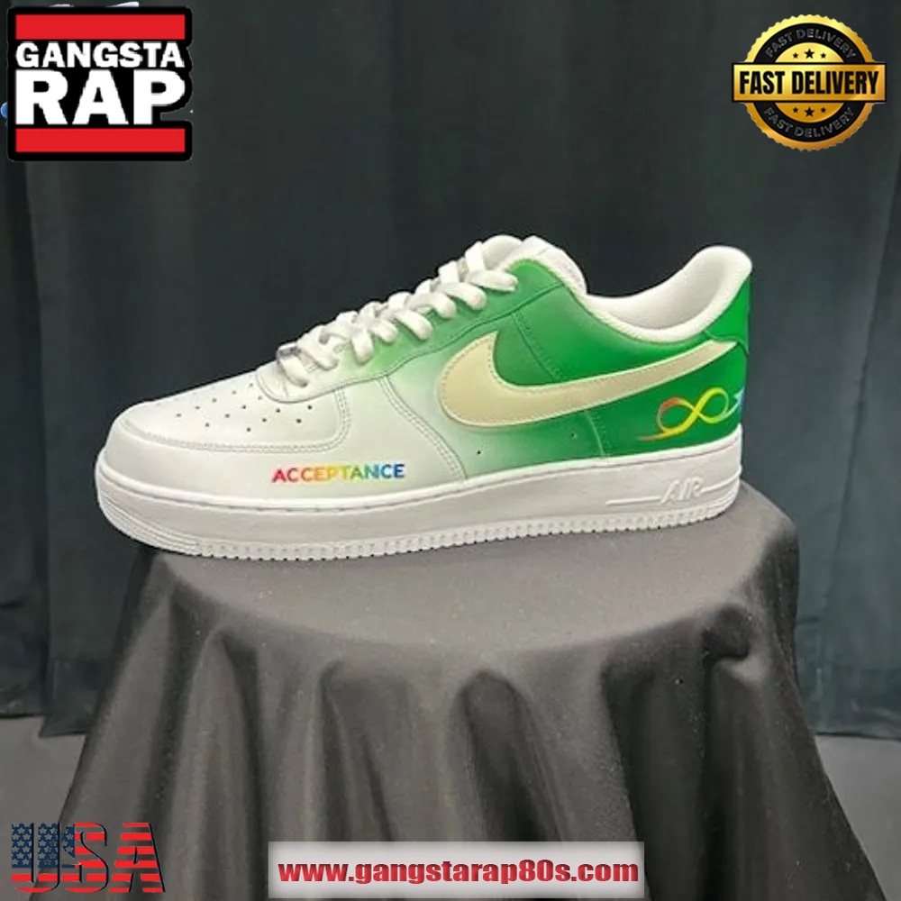 Milwaukee Bucks x To The Max Autism Acceptance 2025 Limited Edition Air Force 1 Running Sneakers Shoes