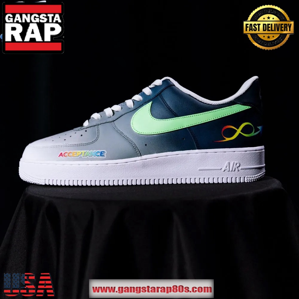 Minnesota Timberwolves x To The Max Autism Acceptance 2025 Limited Edition Air Force 1 Running Sneakers Shoes