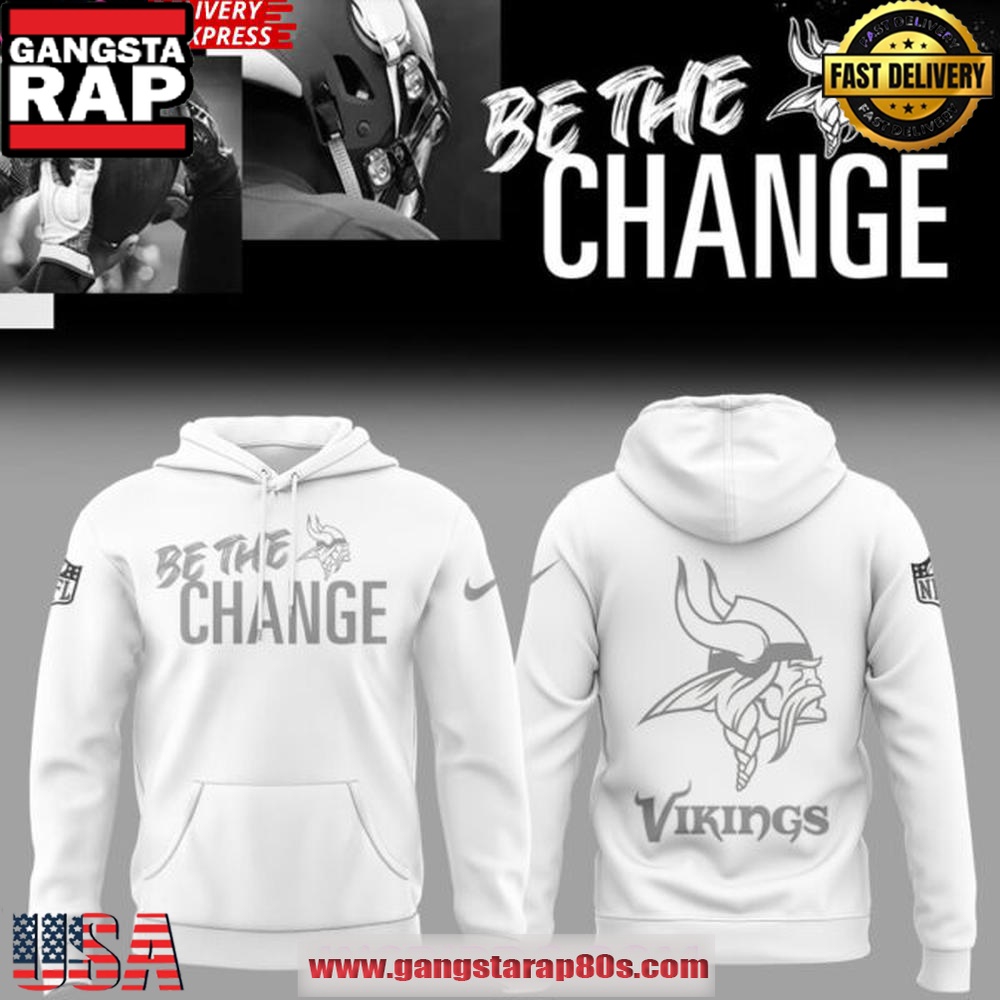 Minnesota Vikings Be The Change 2025 All Over Print Hoodie