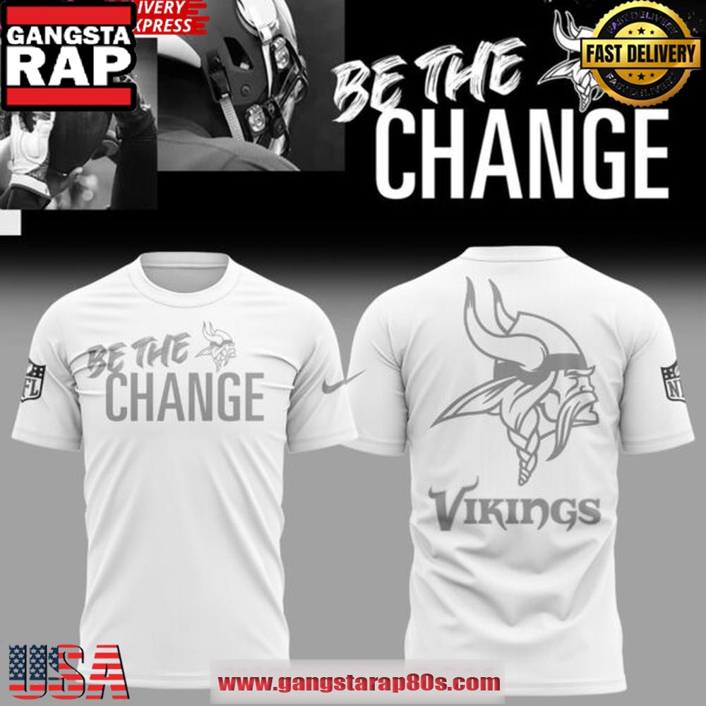 Minnesota Vikings Be The Change 2025 Unisex T-Shirt