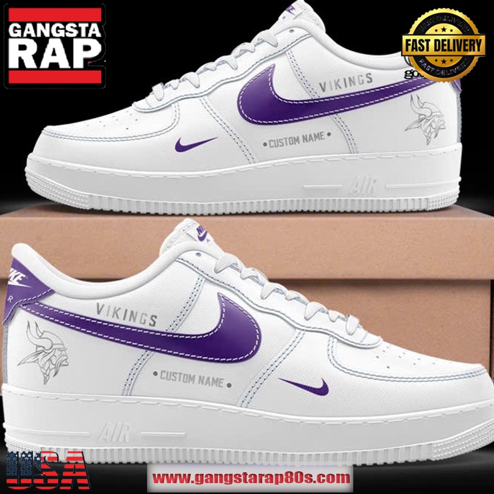 Minnesota Vikings Winter Warrior Limited Edition Air Force 1 Running Sneakers Shoes