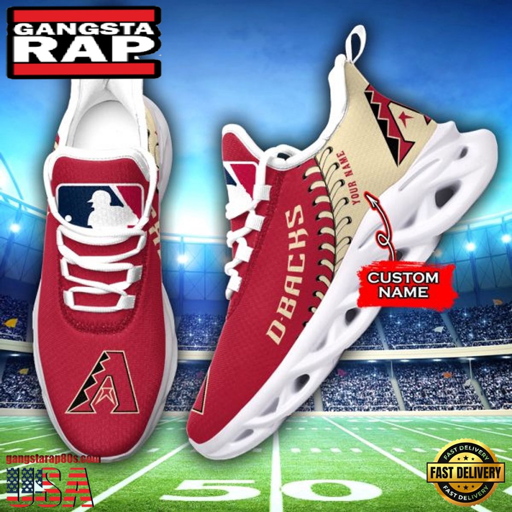 MLB Arizona Diamondbacks Unique Design Custom Name Max Soul Shoes Running Sneakers
