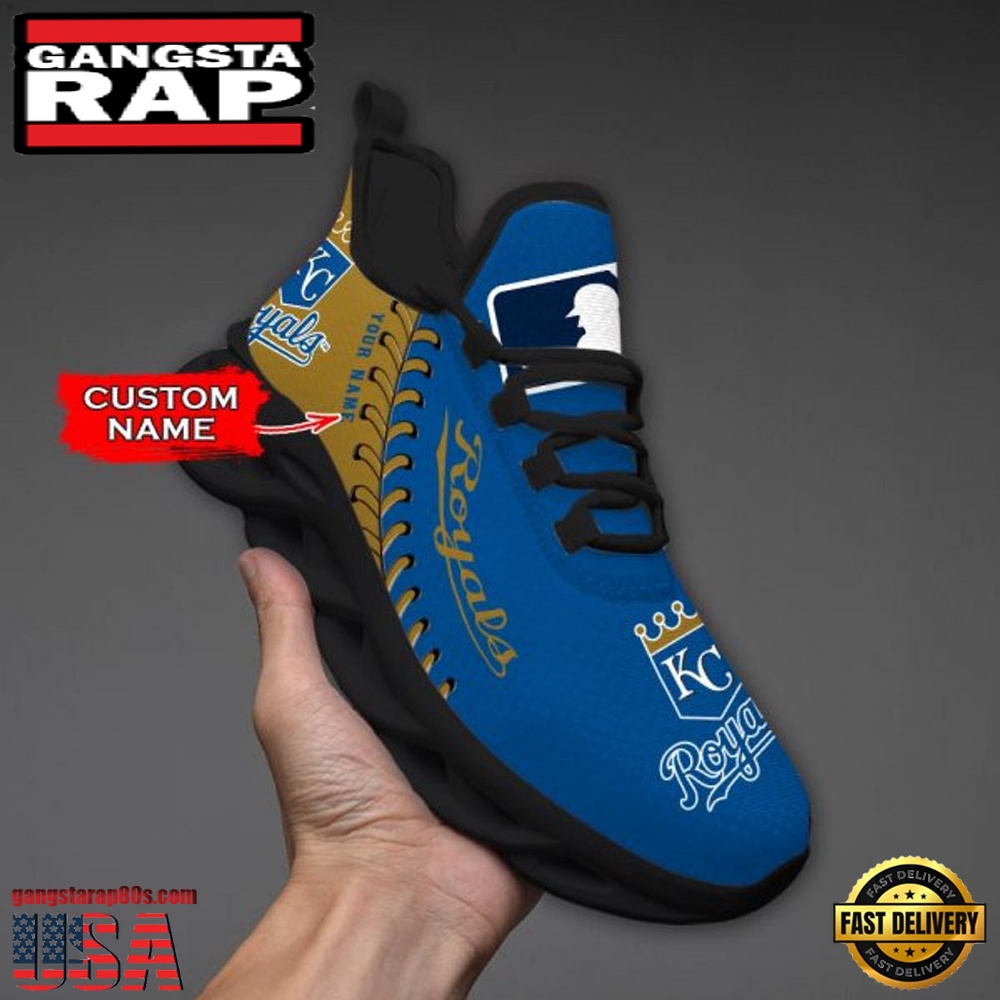 MLB Kansas City Royals Unique Design Custom Name Max Soul Shoes Running Sneakers MLB Kansas City Royals Unique Design Custom Name Max Soul Shoes Running Sneakers