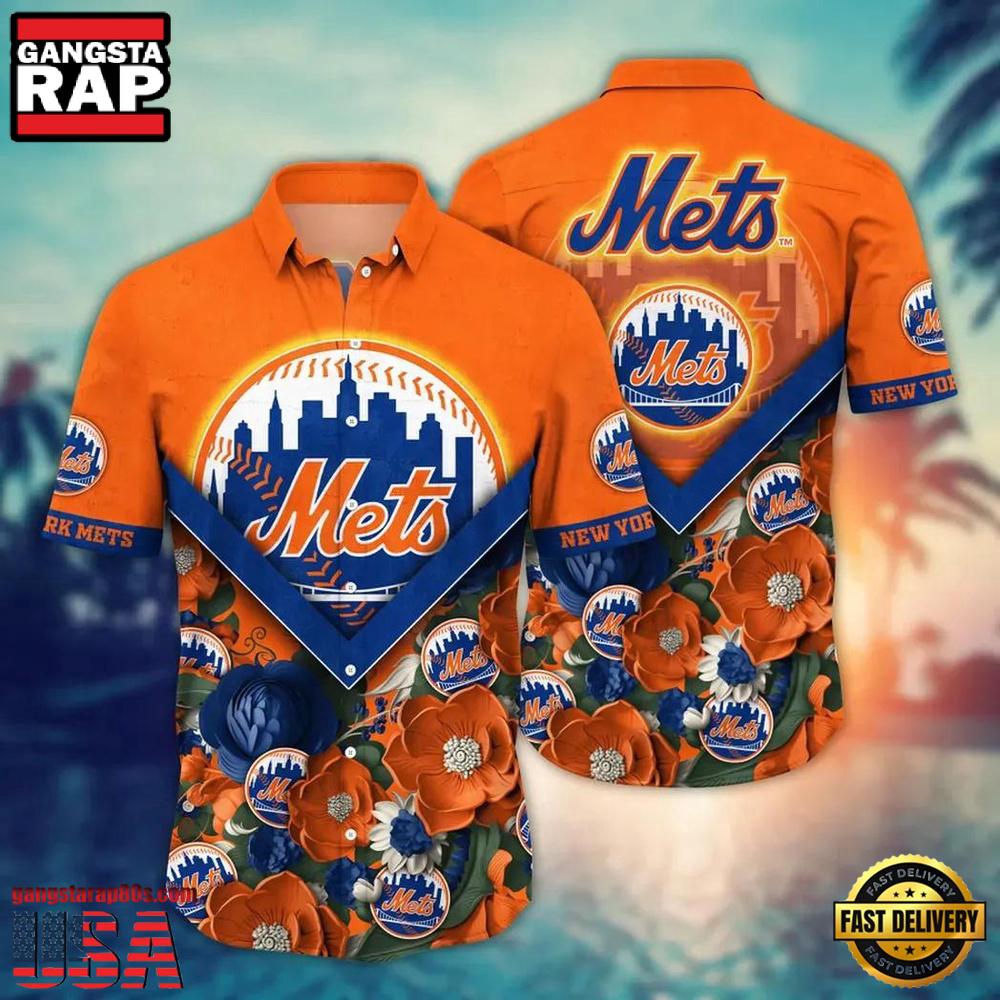 MLB New York Mets Baseball Team Design Summer Hawaiian Shirts For Men Women MLB New York Mets Baseball Team Design Summer Hawaiian Shirts For Men Women