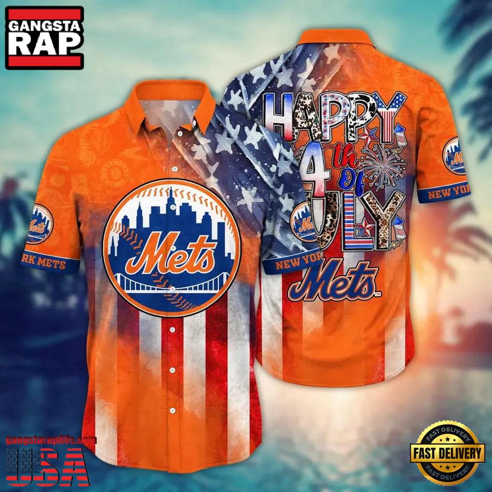 MLB New York Mets Palm Tree Summer Hawaiian Shirts For Men Women MLB New York Mets Palm Tree Summer Hawaiian Shirts For Men Women