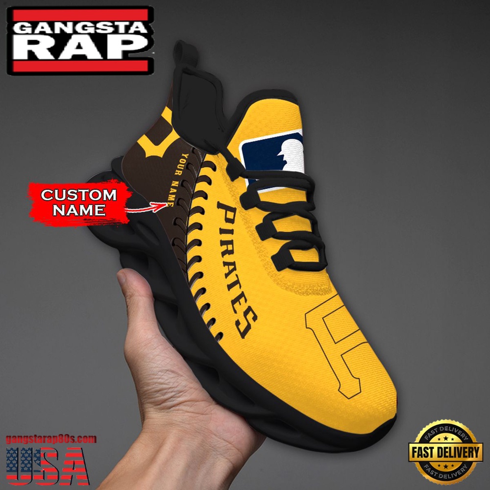 MLB Pittsburgh Pirates Unique Design Custom Name Max Soul Shoes Running Sneakers MLB Pittsburgh Pirates Unique Design Custom Name Max Soul Shoes Running Sneakers