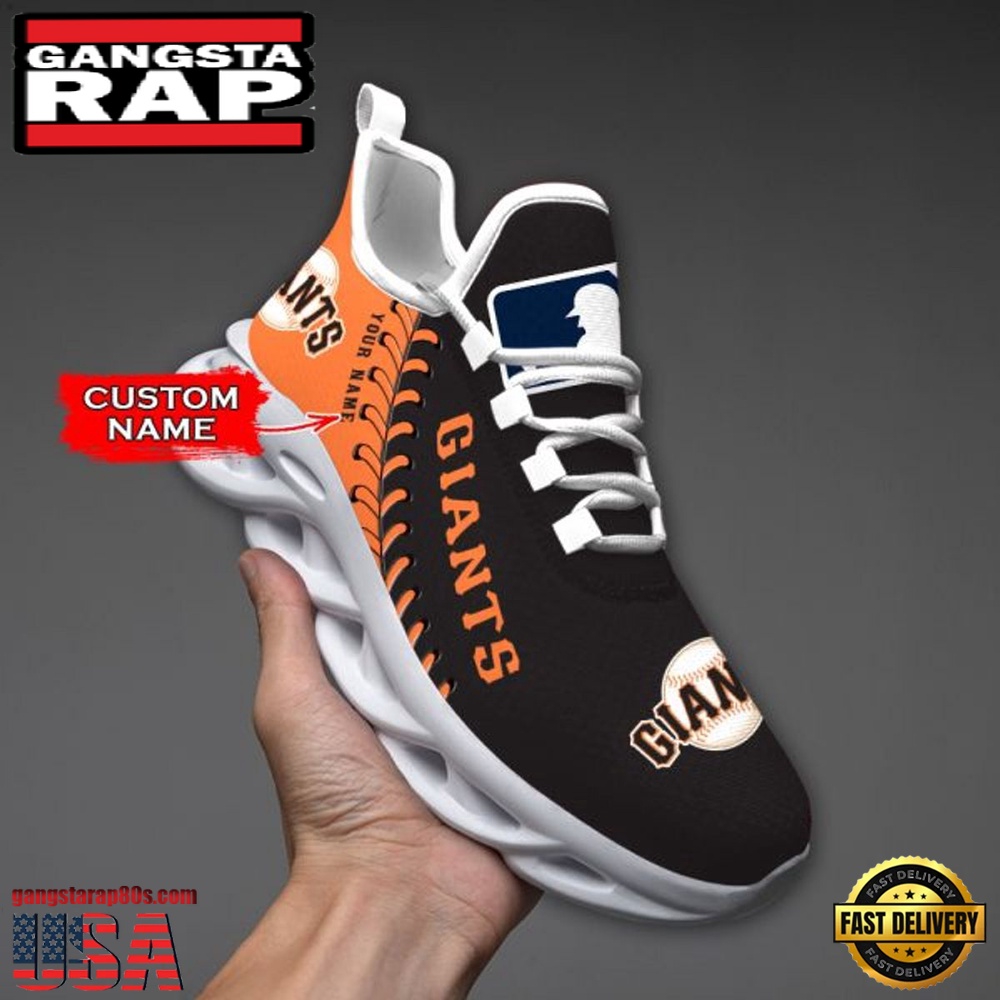 MLB San Francisco Giants Unique Design Custom Name Max Soul Shoes Running Sneakers