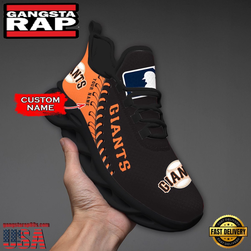 MLB San Francisco Giants Unique Design Custom Name Max Soul Shoes Running Sneakers