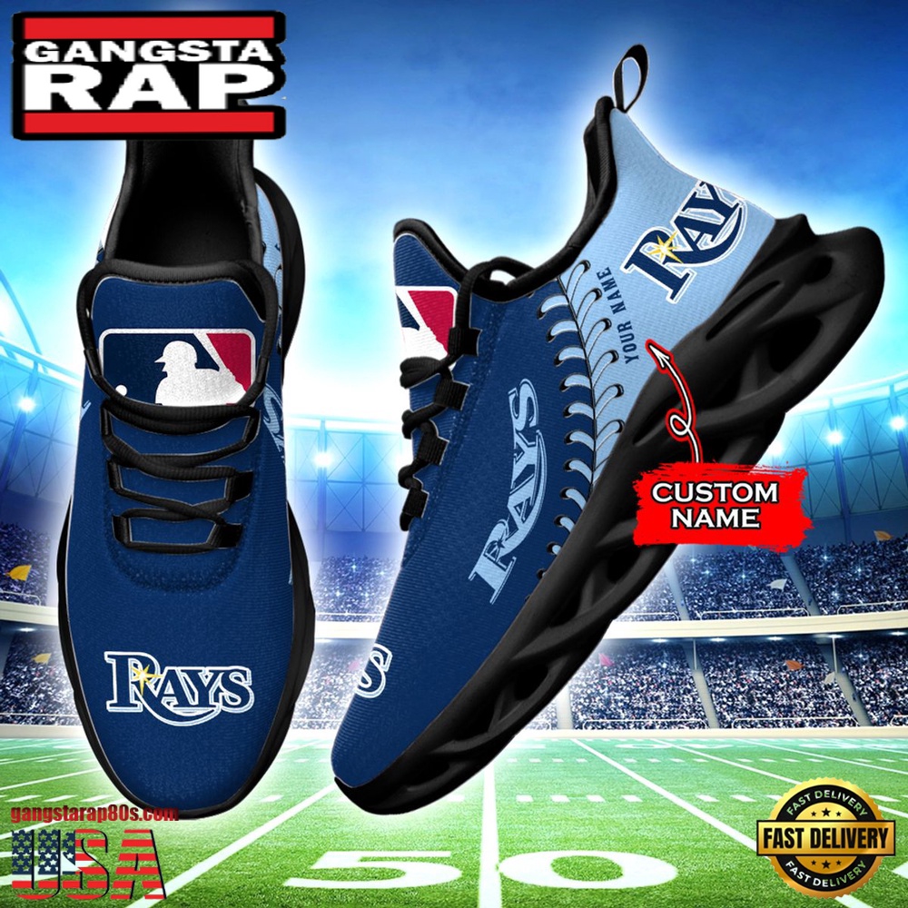 MLB St Tampa Bay Rays Unique Design Custom Name Max Soul Shoes Running Sneakers