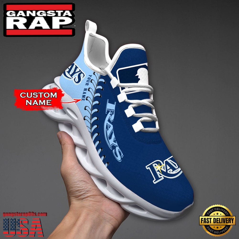 MLB St Tampa Bay Rays Unique Design Custom Name Max Soul Shoes Running Sneakers MLB St Tampa Bay Rays Unique Design Custom Name Max Soul Shoes Running Sneakers